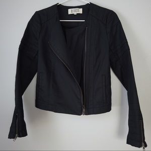 BB Dakota Moto Canvas Twill Jacket Size Small